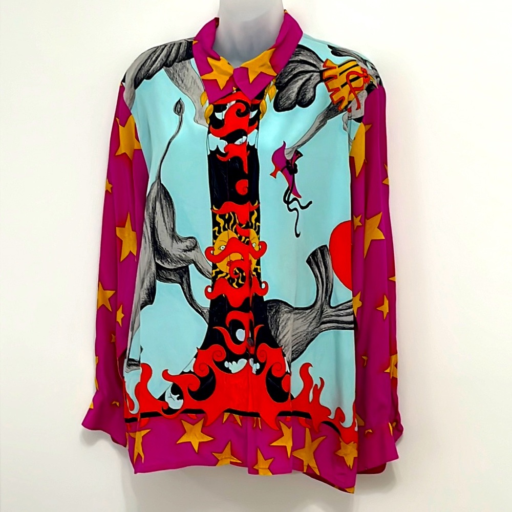 Laurèl by Escada vintage silk blouse